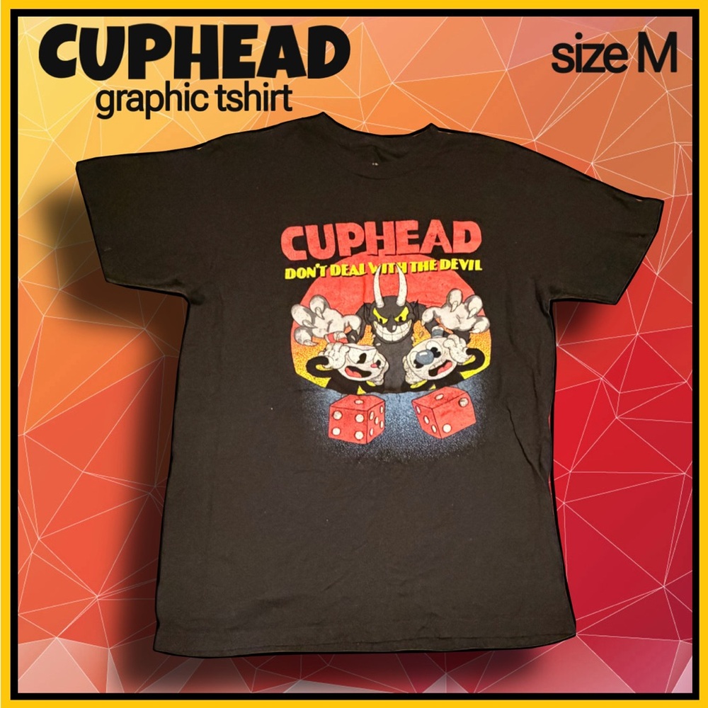 CUPHEAD short sleeve graphic TSHIRT size M